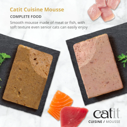Catit Cuisine Ocean Fish Mousse with Tuna & Salmon, 90 g Tetra, 12pcs/box
